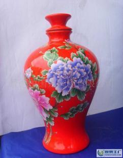 景德鎮特色陶瓷 三斤裝酒瓶~紅瓷 ~青花瓷必備_禮品、工藝品、飾品_世界工廠網中國產品信息庫